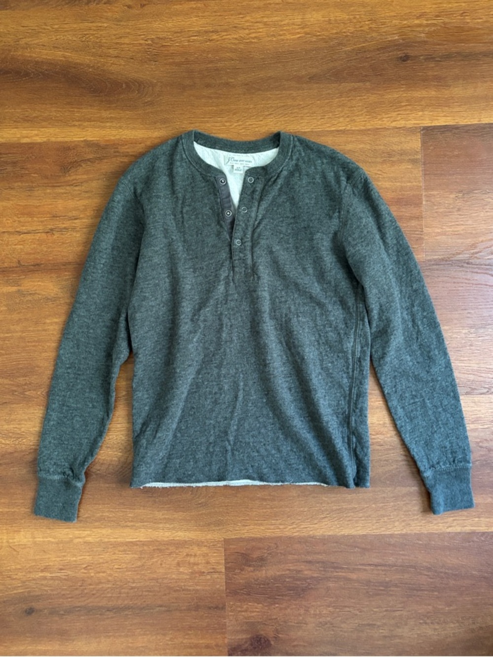 J. Crew Green Cotton Knit Long Sleeve Top - XS